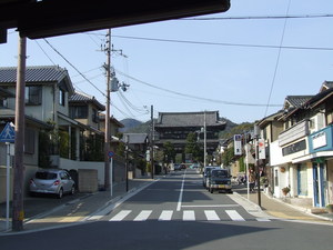 御室仁和寺駅から見た　二王門2　DSCF4068.JPG